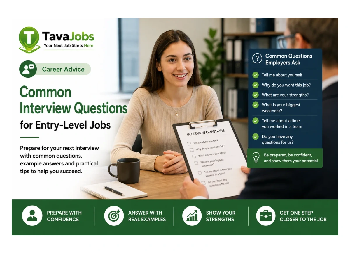 Common Interview Questions for Entry-Level Jobs - TavaJobs Career Advice