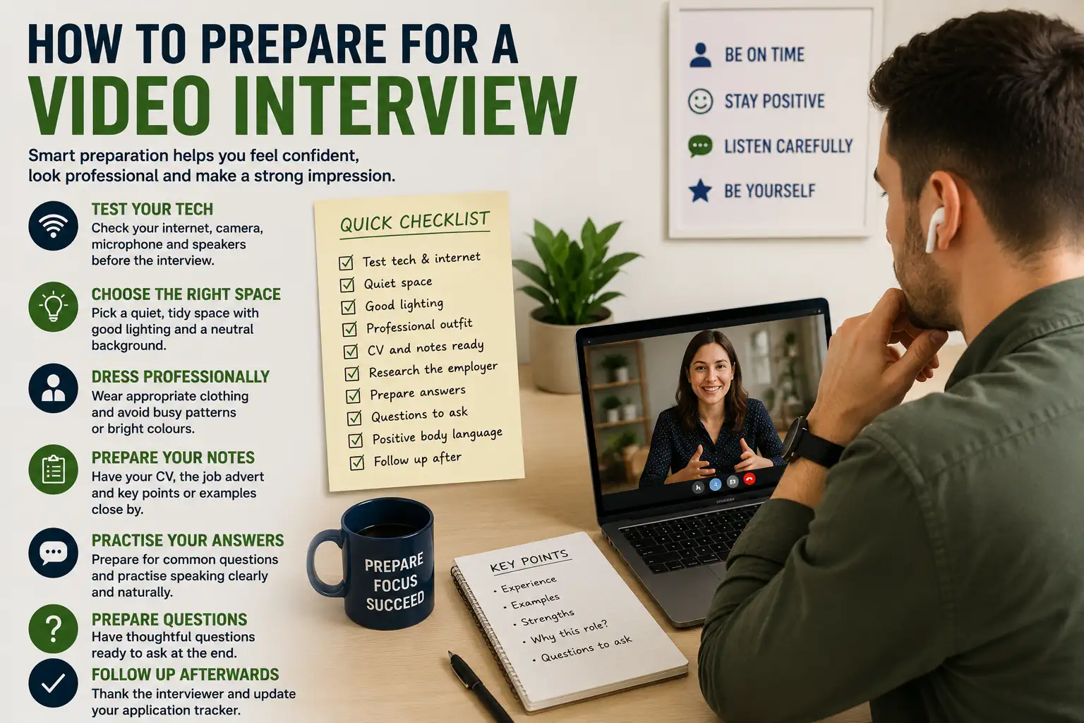 How to prepare for a video interview with TavaJobs