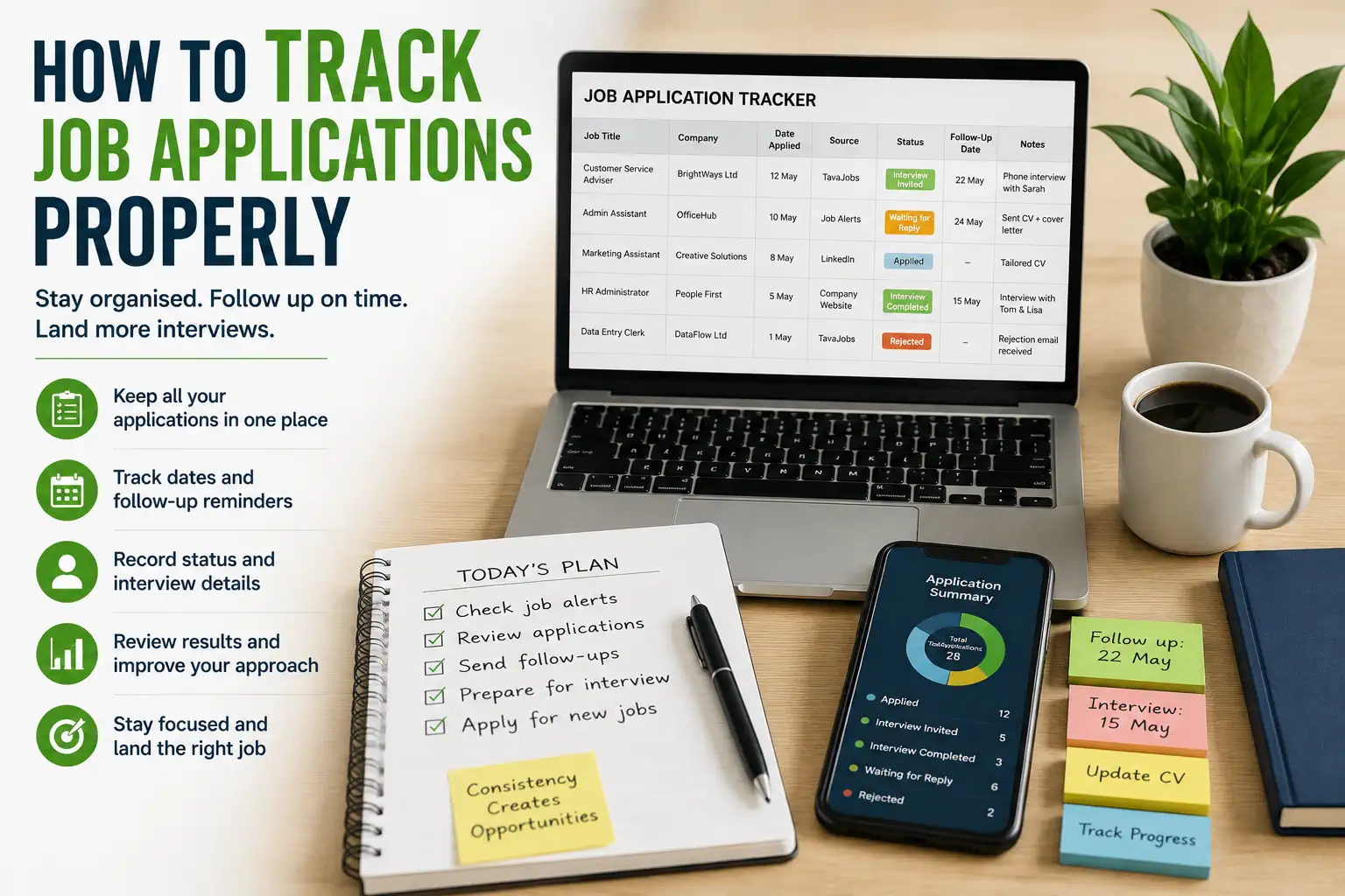How to track job applications properly with TavaJobs