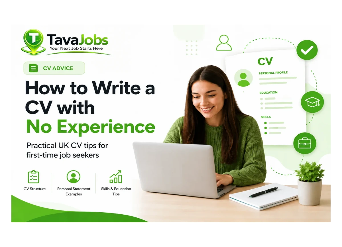 How to Write a CV with No Experience in the UK - TavaJobs CV Advice